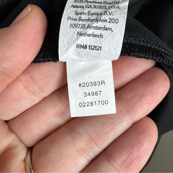 Spanx Women's Luxe Black Faux Leather Ponte Combo Sheath Dress Plus Size 1X - Picture 10 of 10